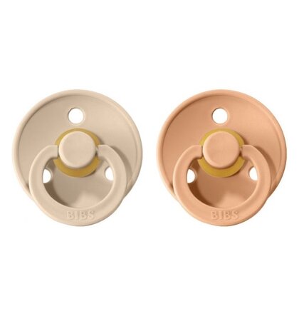 Colour cumliky z prirodneho kaucuku 2ks - velkost 2 - Vanilla / Peach