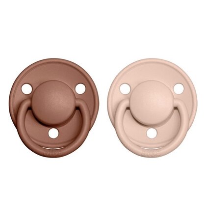De Lux cumliky z prirodneho kaucuku 2ks - velkost 2 - Woodchuck / Blush