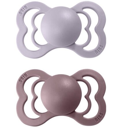BIBS Supreme cumliky z prirodneho kaucuku 2ks - velkost 1 - Dusky Lilac / Heather