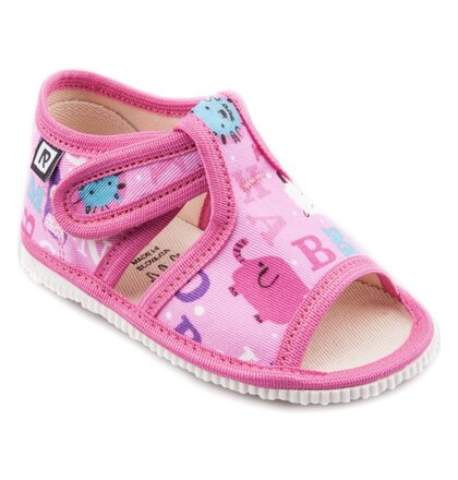 PAPUČE ABECEDA RUŽOVÁ